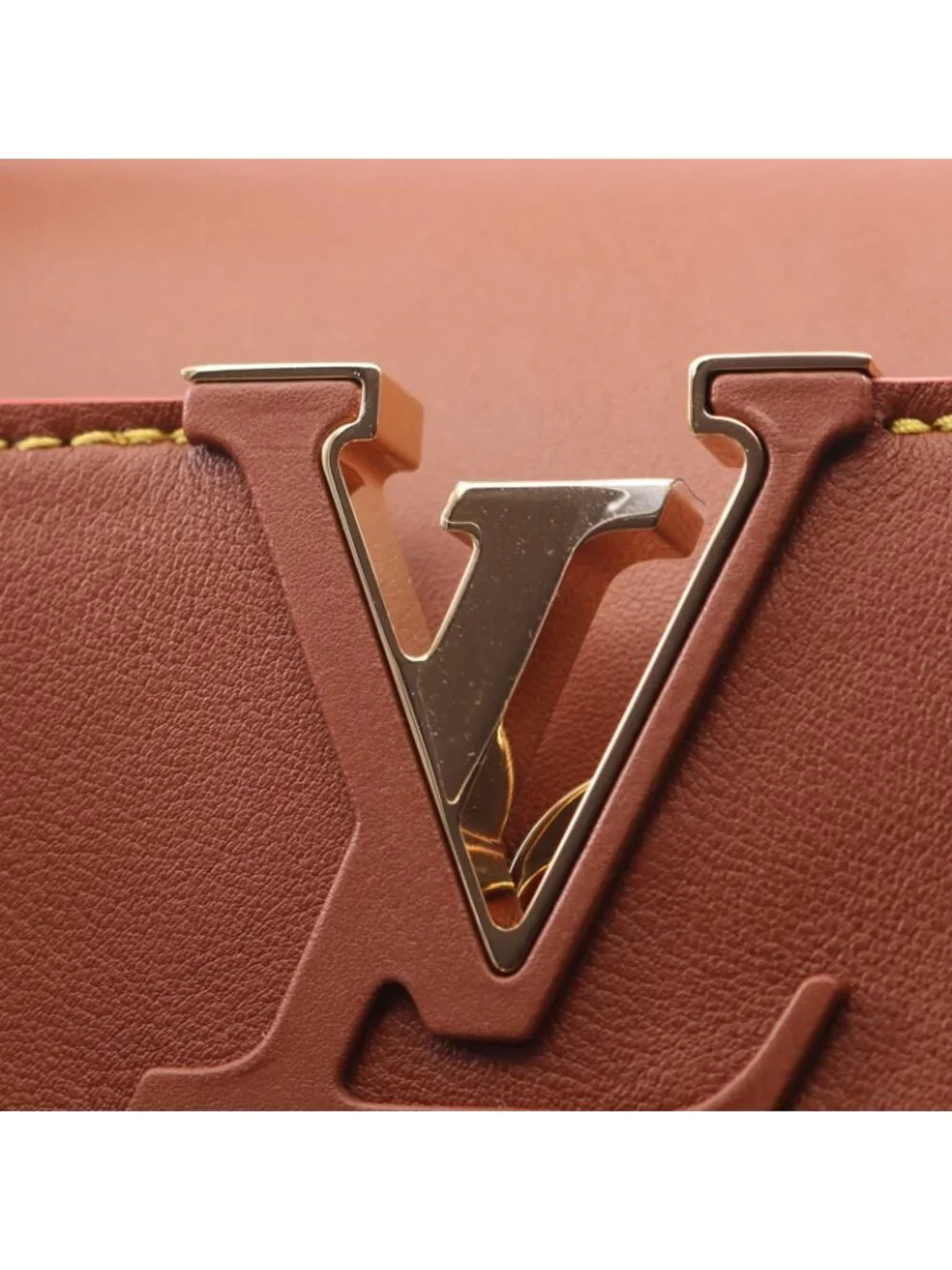 Louis Vuitton Grace Coddington Capucines BB Tan 2-Way Leather Handbag